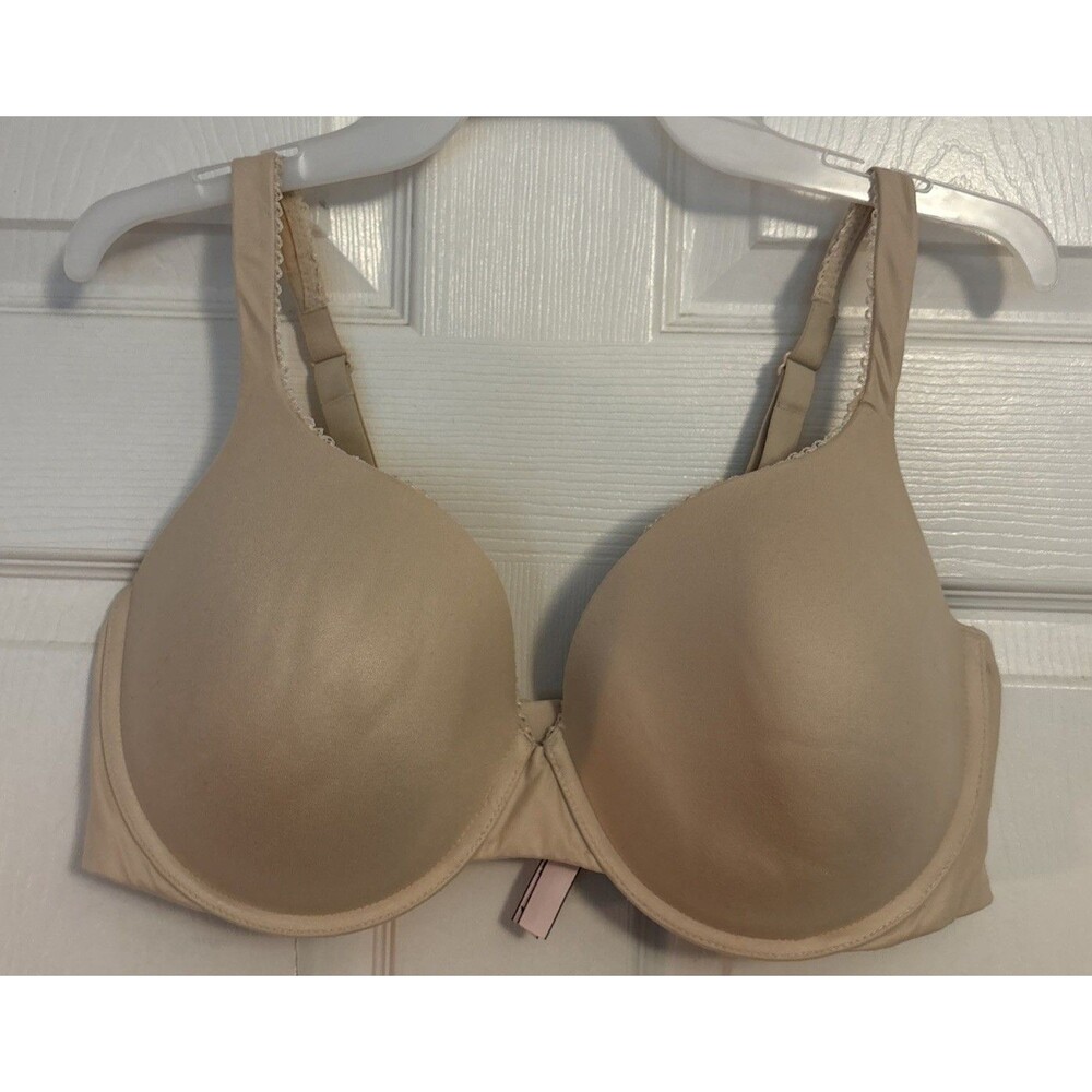Victoria Secret Body By Victoria Perfect Shape Padded Push-Up Beige Bra, Sz 40DD